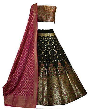 Black Banarasi Lehenga