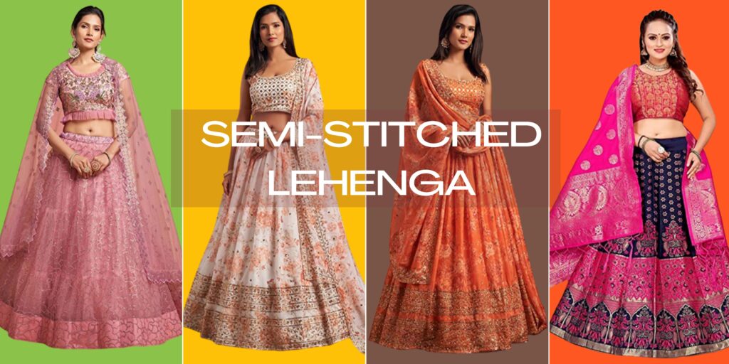 Semi-stitched lehenga